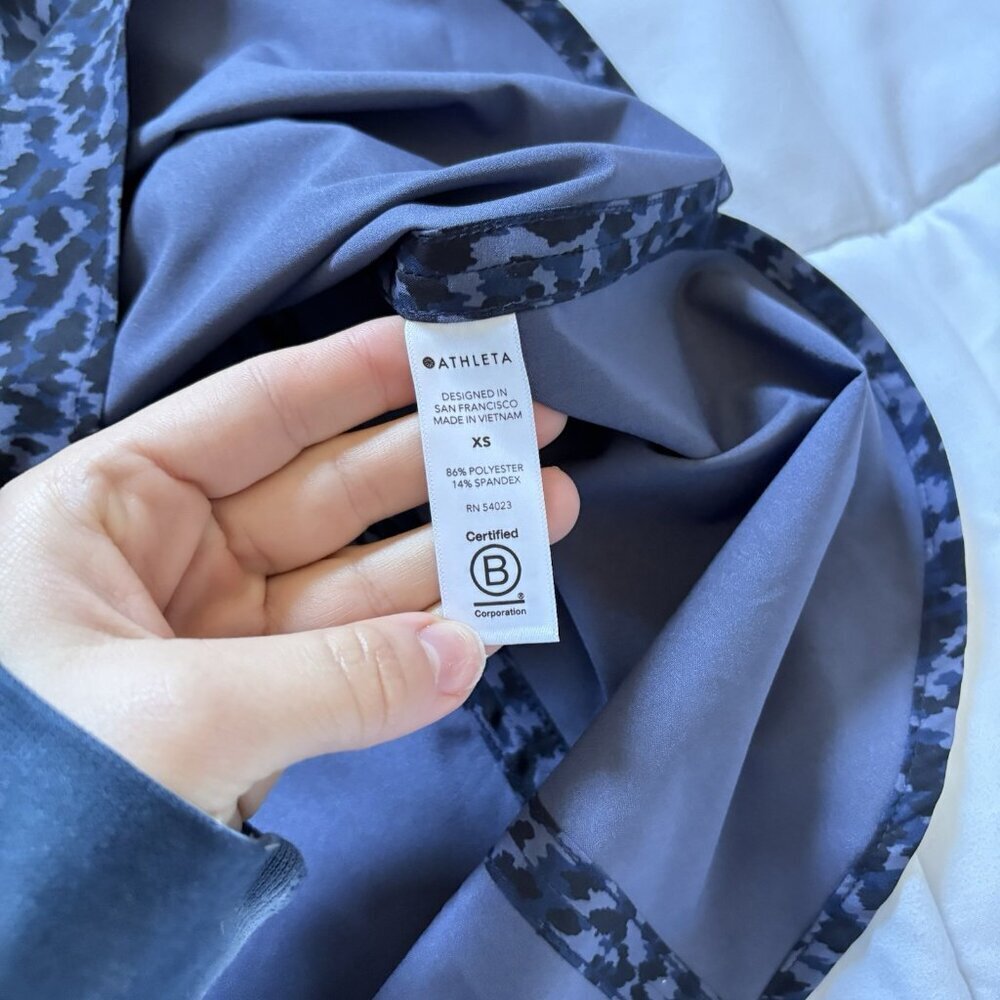 Athleta‎ Womens Size XS Spotted Tank Top Sleeveless Round Neck Yoga Activewear - Picture 5 of 7